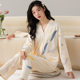 Pajamas Women's Spring and Autumn Cotton Trousers Long Sleeve Casual Cardigan Loose Outwear Home Clothes suit Explosions