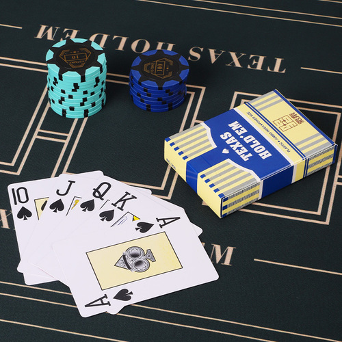 Dezhou poker waterproof plastic sandpaper wide card PVC playing cards large print wide card gambling entertainment