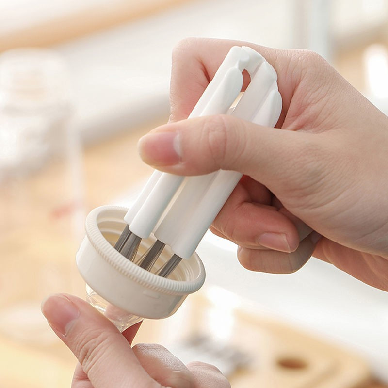 Bendable Cup Lid Brush Kitchen Household Artifact Bottle Thermos Groove Gap Cleaning Multifunctional Cleaning Brush