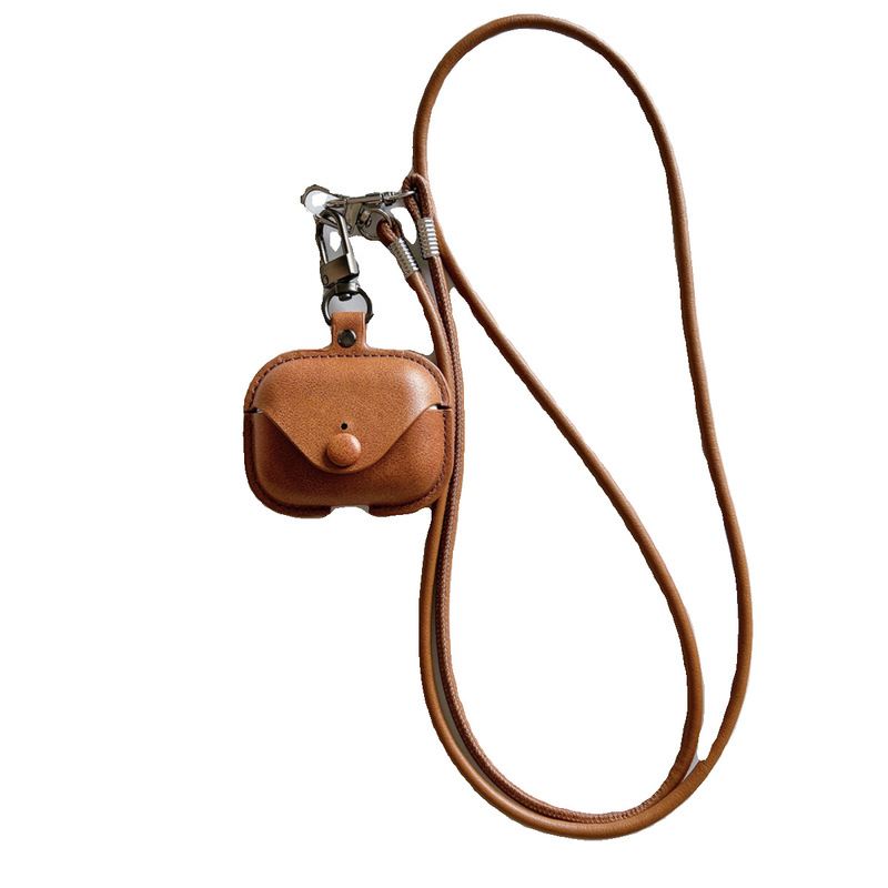 Cross-Border Leather Case Suitable for AirPods Pro3 New Model Wireless Bluetooth Earphone Case 1/2/3/4 Generations