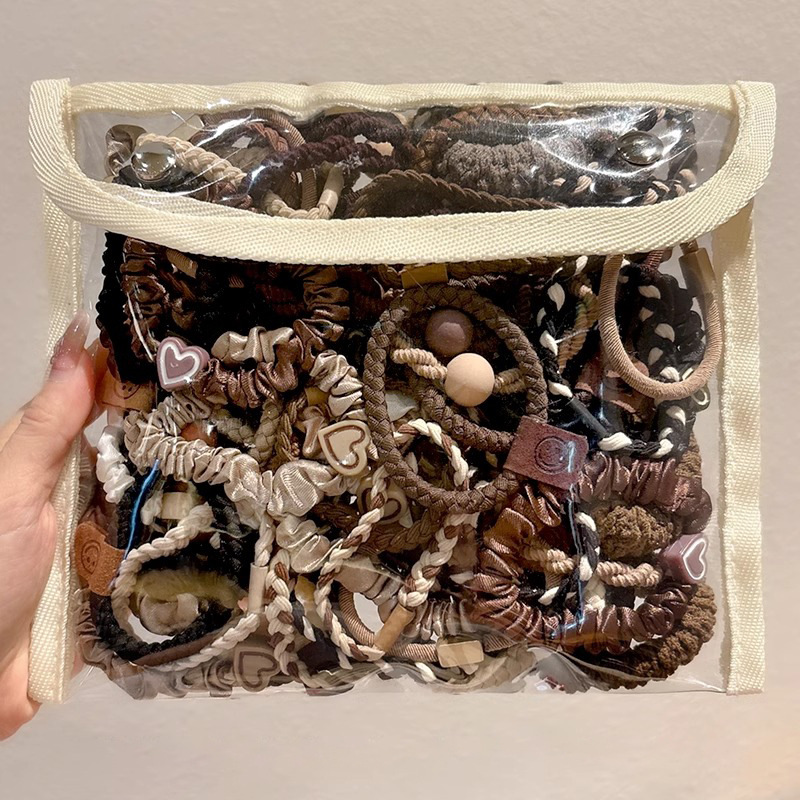 Cauda de caballo alta no colapsar cuerda de cabeza de niñas de alto nivel anillo de cabello red red 2024 nueva correa de goma de alta elasticidad cabello de cabello