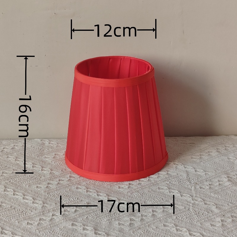 Transfronteriza en stock creativo nórdico simple hecho a mano plisado tela tira pantalla lámpara de mesa lámpara de pared accesorios sombreado