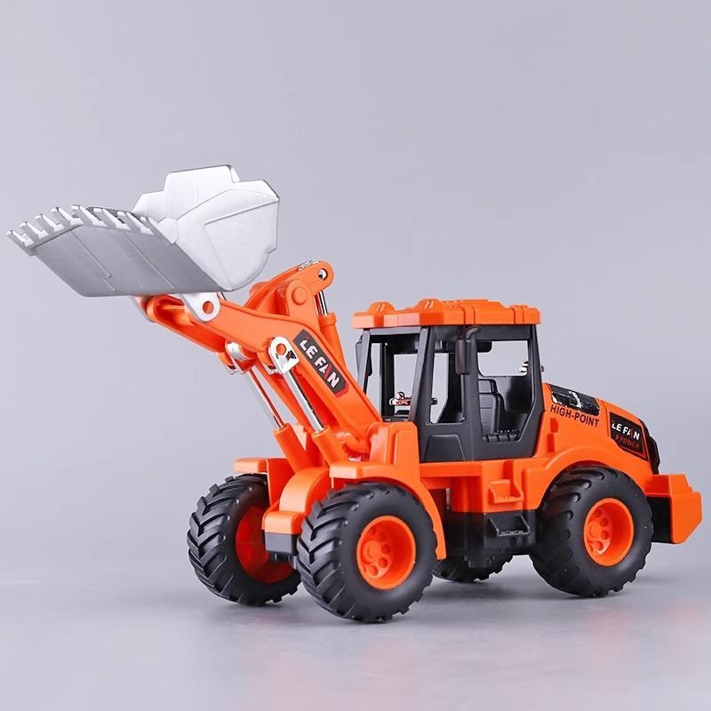 Cargador de gran tamaño bulldozer juguete coche de ingeniería de inercia caída niño modelo de carretilla elevadora bebé