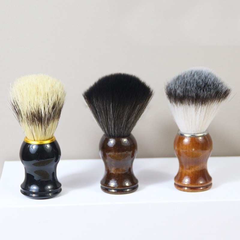 理髪店 柔らか毛ヘアブラシ クリーニングブラシ メンズヒゲブラシ 発泡ブラシ 木柄ヒゲブラシ ケアブラシ 美容師|undefined