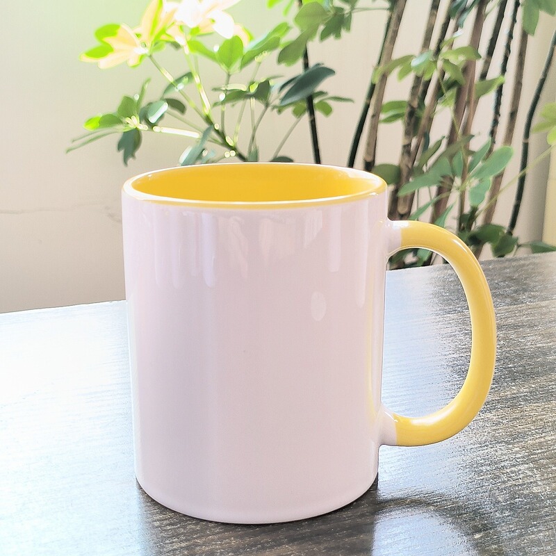 厂家热转印内涂层马克杯陶瓷水杯DIY双彩情侣咖啡杯影像杯变色杯|undefined