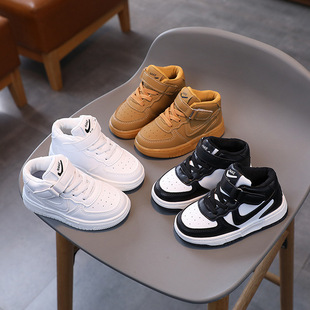 2025 Spring New Children's Sports Shoes Boys and Students Casual Mid-Top Sneakers for Boys and Girls Casual Shoes for Small and Medium-Sized Children