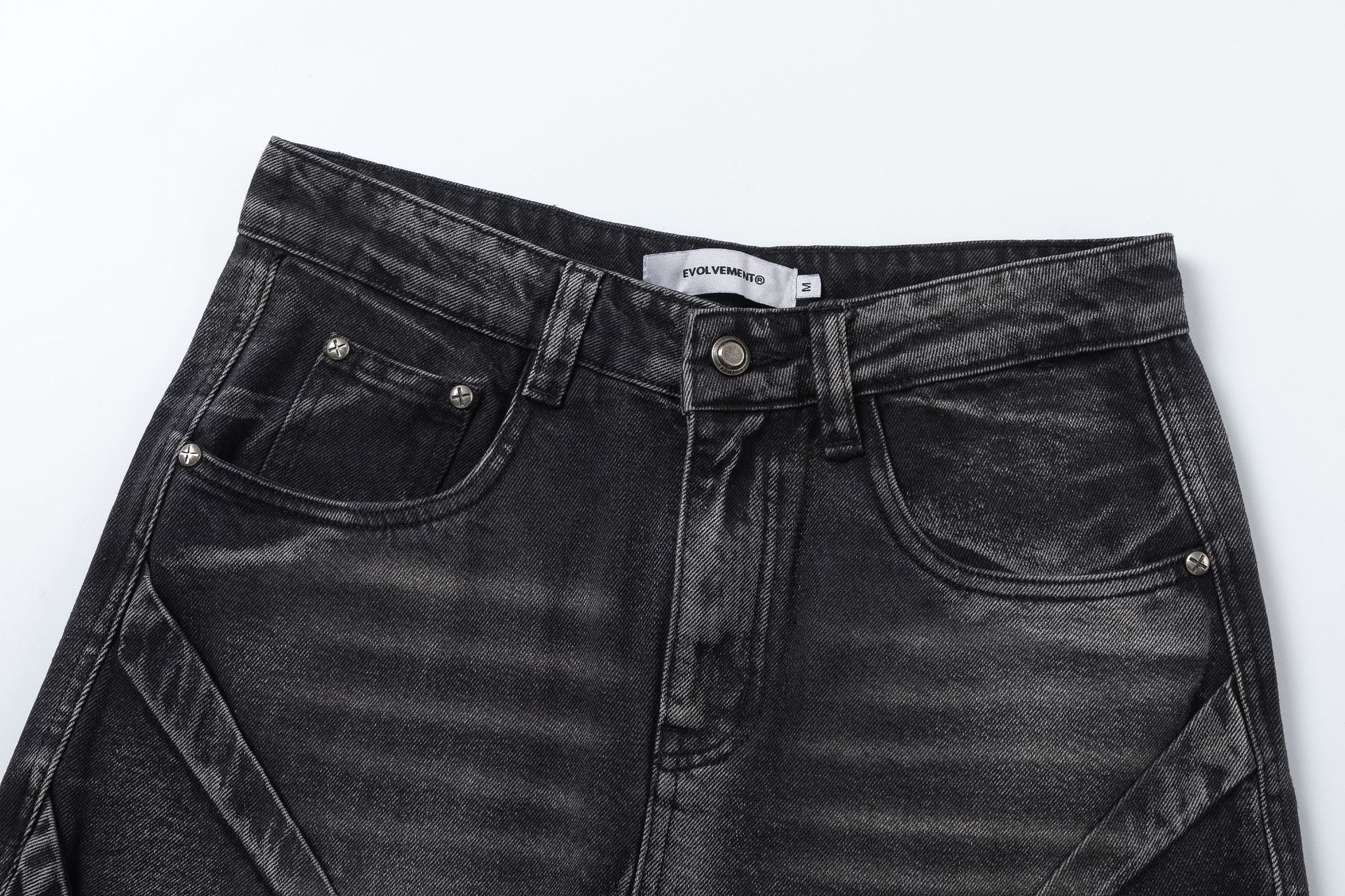 Moderne Ian 24 Herbst Herren New Style American Street Trendy Hochwertige Multi Fold Jeans_voghion.com