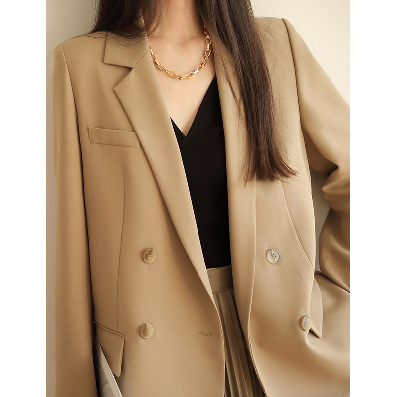 In stock spring new women's suit jacket design sense small suit jacket Korean style British style