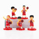 Solid Q version Slam Dunk Master Combination Car Ornaments Sakuragi Flower Road 5-piece Red and White Team Car Hand-made Model