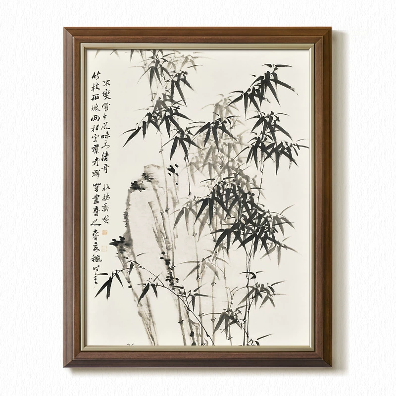⇖ Zheng Banqiao Bamboo 2 Zen New Chinese Style Study Office Landscape Painting Decorative Painting Inkjet Printing