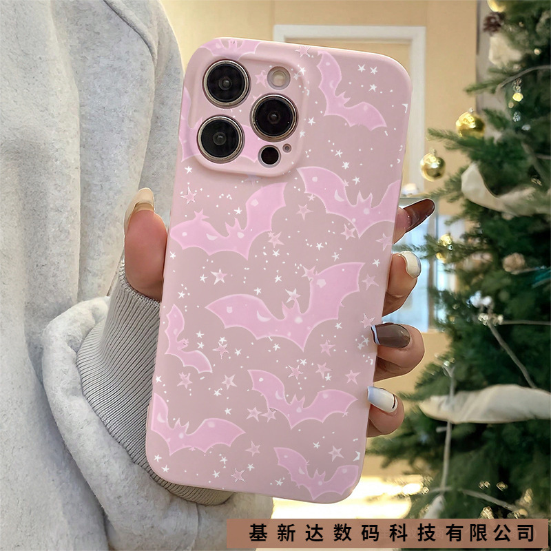 创意花朵骷髅适用苹果16/15ProMax手机壳14/13全包12/11爆款Xr/Xs