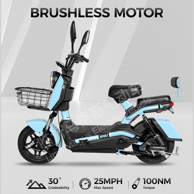 Nuevo automóvil de batería de moda al por mayor transfronterizo estación cool vehículo eléctrico de dos ruedas adulto bicicletas eléctricas transfronterizas fábrica de fuente