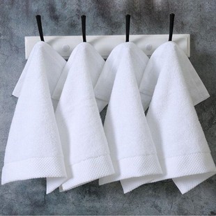 Hotel towel square towel hand towel cotton wholesale absorbent lint-free hotel white cotton hotel towel