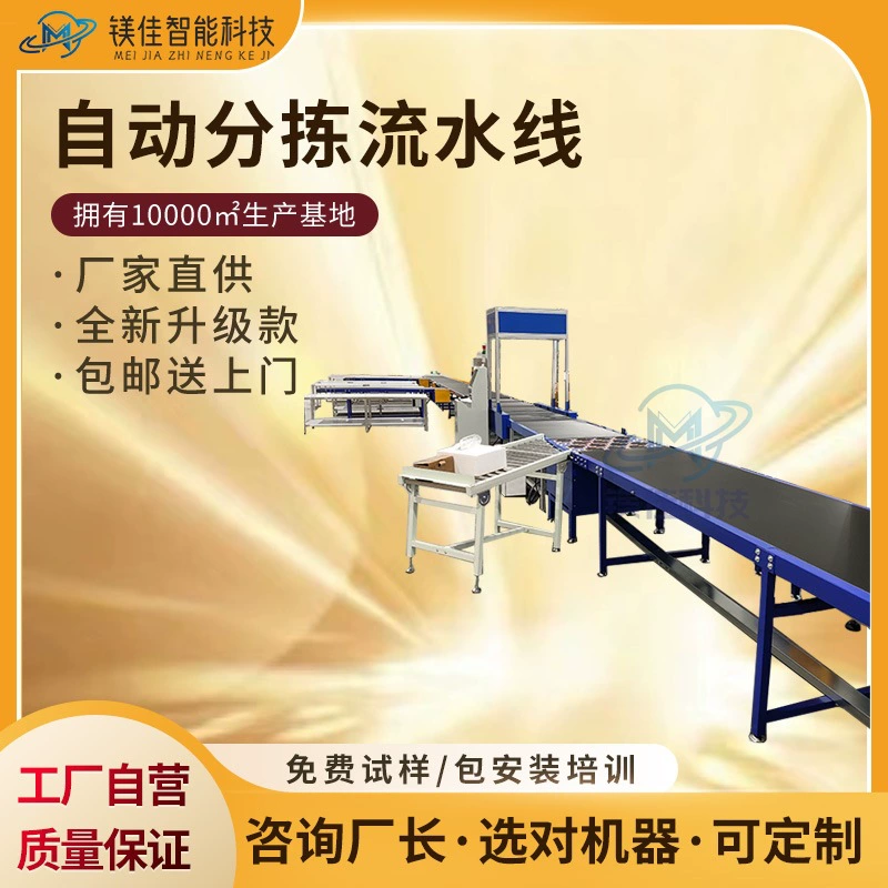 Ленточная сборочная линия, робот, визуальное распознавание, автоматическая сортировочная машина, облачный склад, логистика, экспресс, полностью автоматический