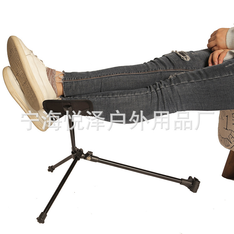 户外折叠月亮椅脚踏便捷式脚托铝合金折叠椅脚托脚踏脚拖脚架-阿里巴巴