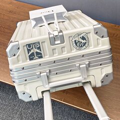 女性用多機能スーツケーストロリーケース 20inch ボーディングジッパースタイル充電式大容量トラベルコードレザーケース男性用