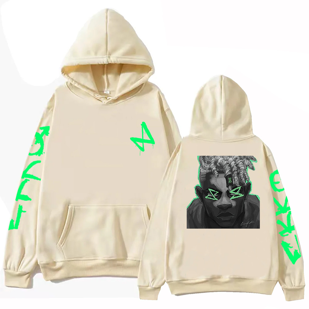 Arcane Ekko Graffiti Hoodie Harajuku Pullover Tops Sweatshir