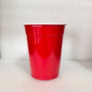 Disposable Plastic Cup Beerpong Two-Color Pp Table Tennis Cup 16oz Beer Cup Party Game Solo Cup