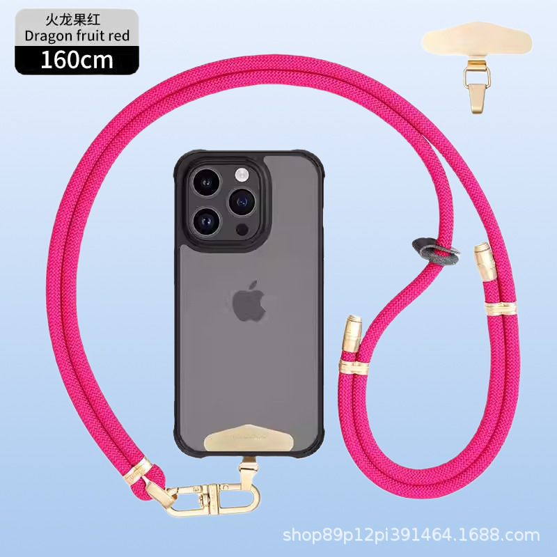 8mmクロスボディ、バックホルターネック携帯電話ストラップ、調節可能なハイエンドメタルバックルスペーサー、屋外紛失防止カメラストラップ|undefined