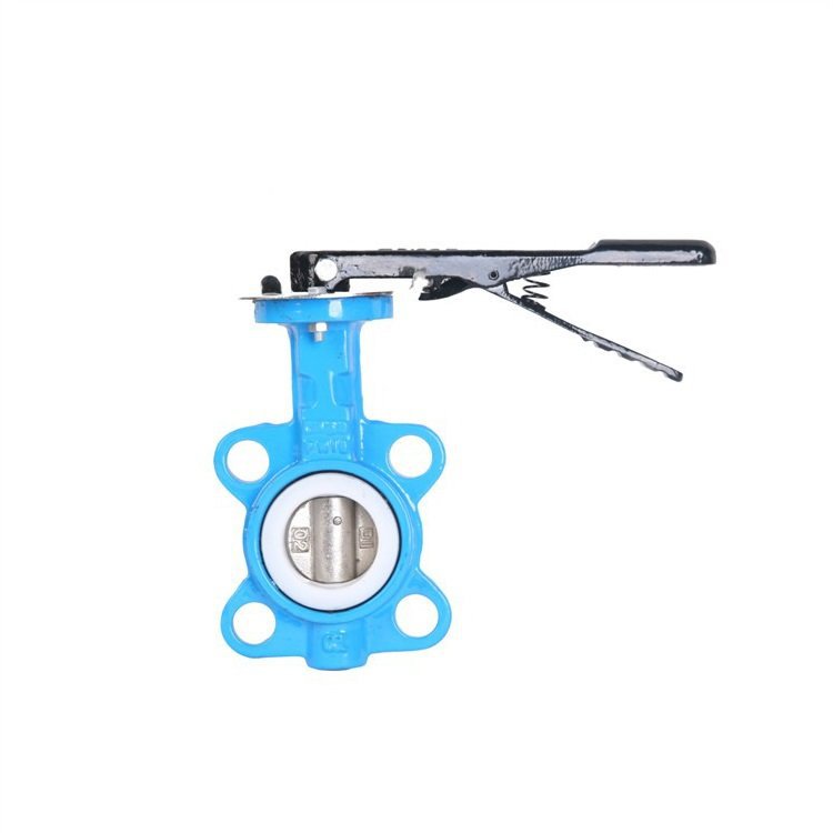 厂家供应 D71F-16Q 球墨铸铁对夹式软密封蝶阀 D71F 橡胶软密封