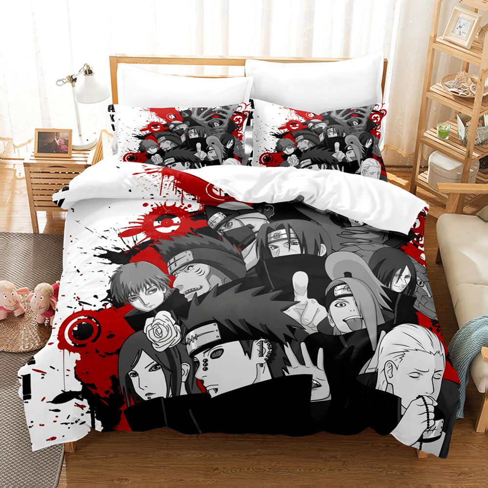 Cross border Home textiles Amazon Naruto Quilt cover Foreign trade 3D Digital printing Three On behalf of