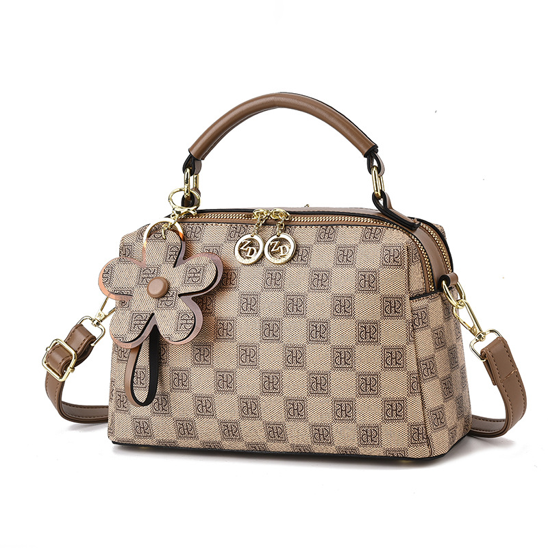 Shoulder Bag, New Arrival Classic Pattern Large Capacity Boston Pillow Bag, Hand-held Shoulder Crossbody Women's Bag_voghion.com