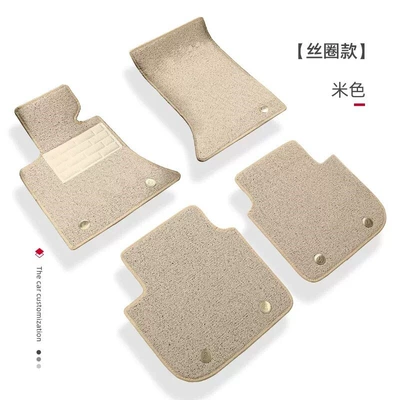 sky carpet for the driver's seat, and rear: Ayaqaltılar (Kovriklər) - beige-full-car-top-layer-silk-loop-stylecomes-with-double-layer-fixing-clips-hole-puncher