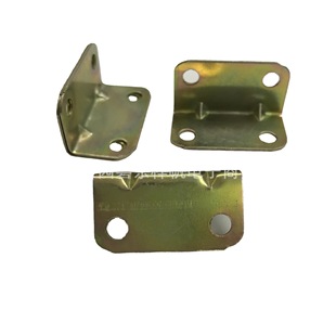 Iron Corner Code 90 Degree Right AngLe Code 4-hoLe L-shaped Furniture Fixed Connecting Piece Bracket CoLor PLated Thickeneded Corner Code