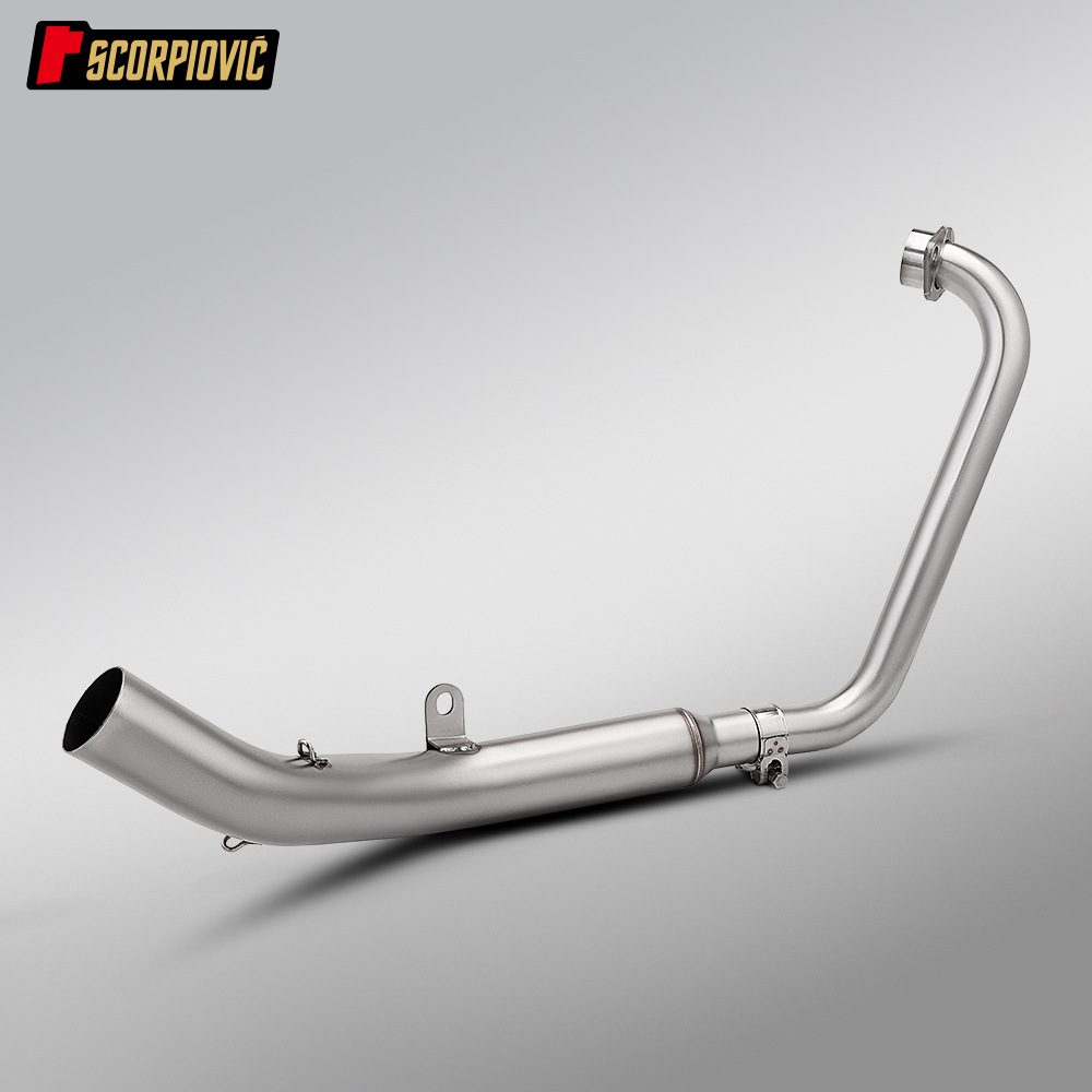Motorcycle Exhaust Pipe Full Set Suitable for Zongshen Qidian Zt125 U1 G1 Z1 Z2 Front and Rear Exhaust Pipes