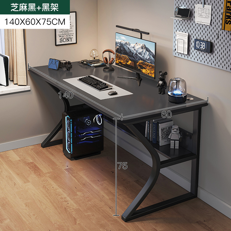 Escritorio compacto para computadora | Mesa simple para hogar, dormitorio o gaming | Escritorio moderno de estudio