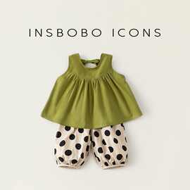 女童套装夏款小童夏装2025新款女童装时髦套装洋气网红炸街儿童潮