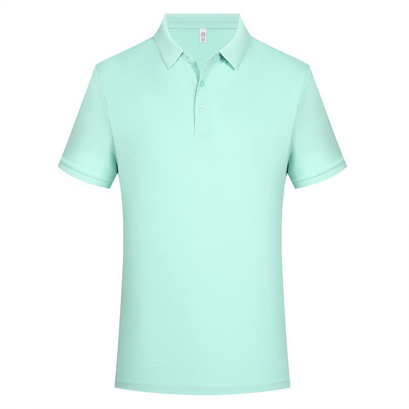 7A antibacteriano fresco poliéster algodón amoniaco solapa elástica verano manga corta ropa de trabajo camiseta polo logotipo personalizado