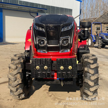 TB加重桥新款大棚王拖拉机四驱804耕地机 80马力黑金刚犁地机厂家