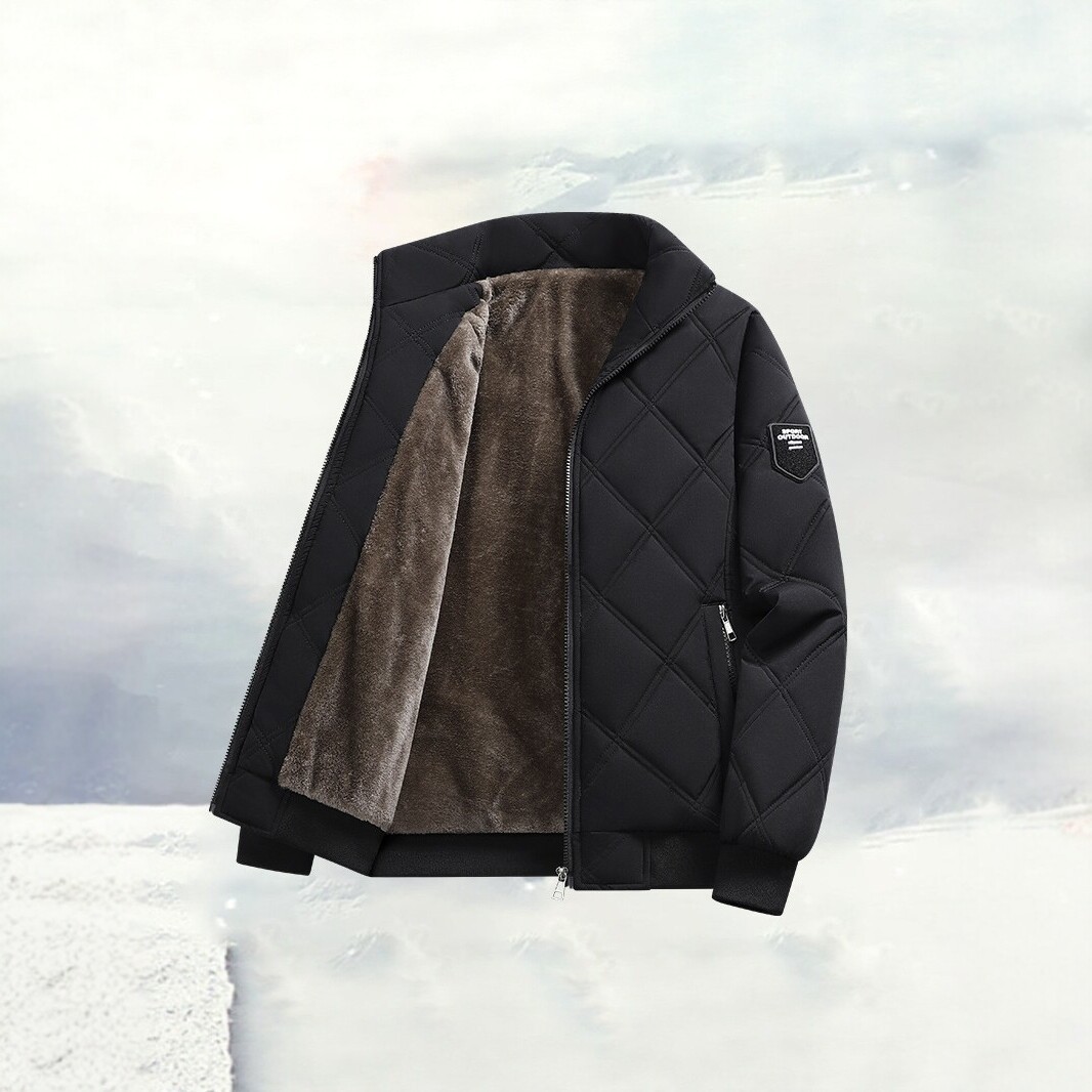 Early winter hooded thickened puffer jacket for men, loose fit, warm cotton coat, casual, versatile, trendy, and slimming style