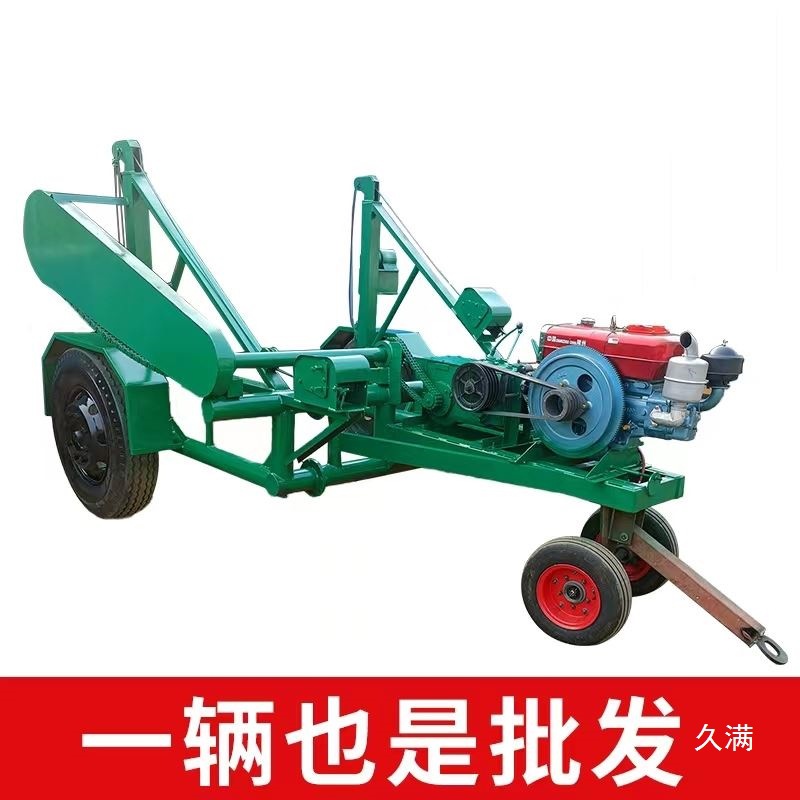 电线盘拖车收放支架手摇炮车 液压电缆放线车多功能加厚收线车