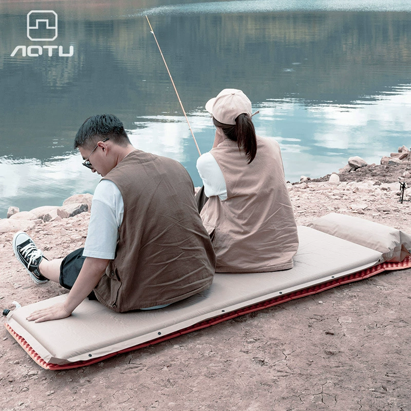 Вогнуто-выпуклый влагостойкий коврик утолщенный коврик для кемпинга Автоматический Надувной Спальный коврик матрас для палатки AT6246