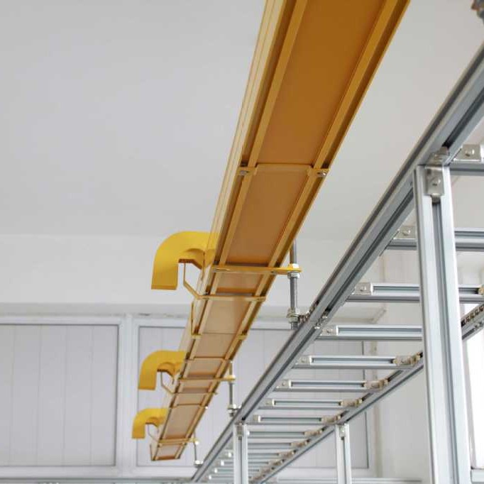 厂家供应铝合金尾纤槽 铝合金光纤槽|铝合金走线槽道|光纤槽黄色