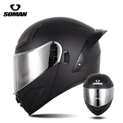 Motorcycle Helmets for Men, F2 | Motosiklet kaskı (dəbilqə) - matt-black-with-silver-plating-s
