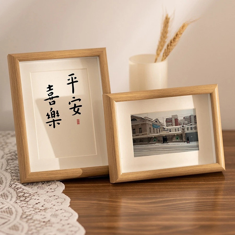 Cross-Border Hollow Photo Frame, Empty Frame, Creative Specimen Custom Picture Frame Display Stand 6inch 7inch 8inch 3D Photo Frame Acrylic