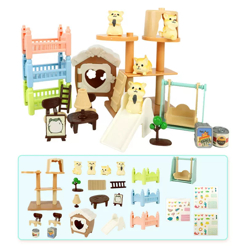 Забавная семейная игрушка, модель животного, кукла, питомец, 3–6 лет