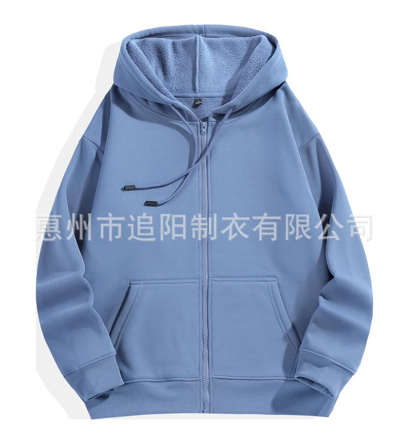 Otoño y invierno con capuz cardigan con cremallera suéter logotipo impreso personalizado hombre y mujer ropa corporativa ropa de trabajo ropa de equipo personalizada