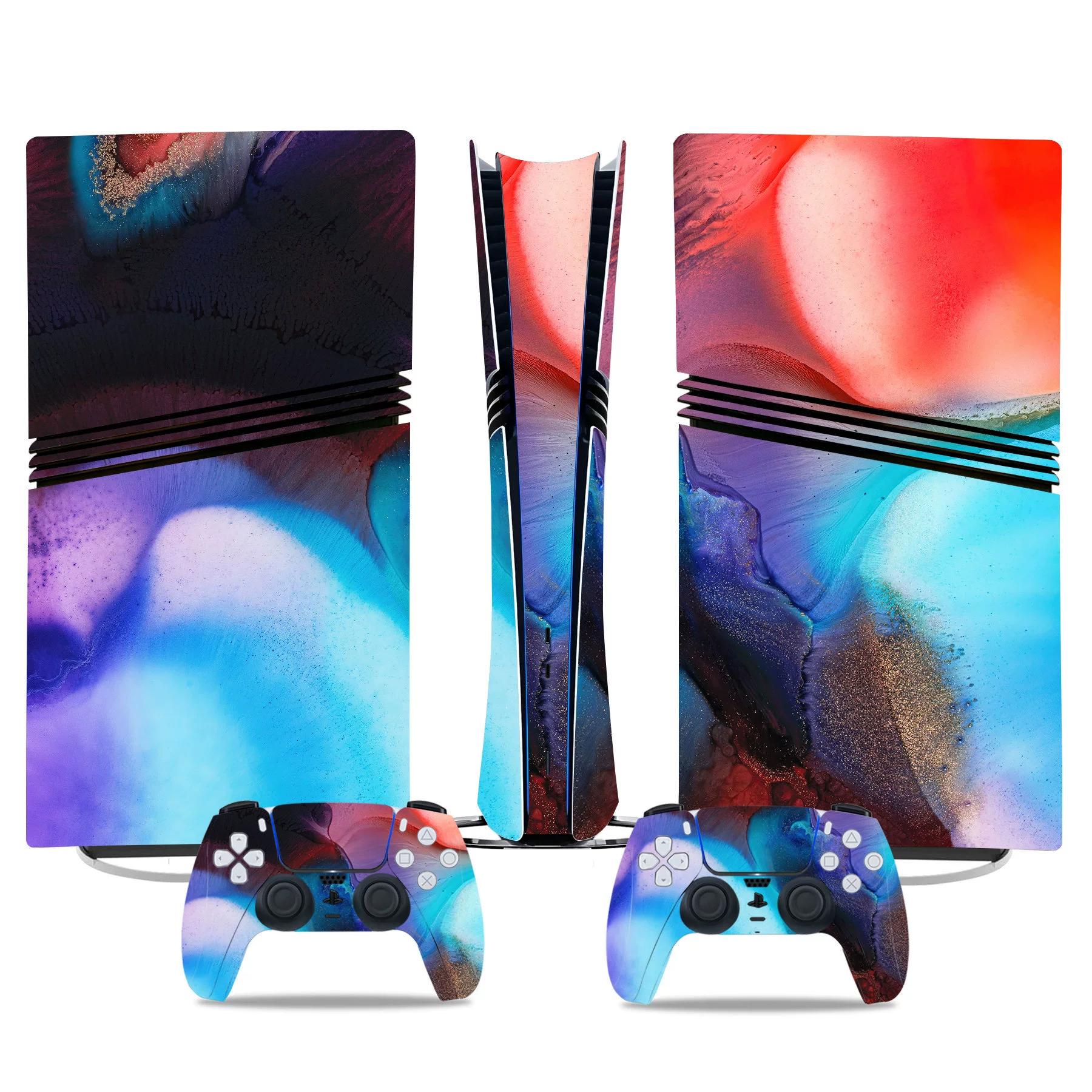 侠士 PS5 PRO игровая приставка цветные наклейки, цветная пленка корпусов, защитные пленки, наклейки на ручки, модели иностранной торговли
