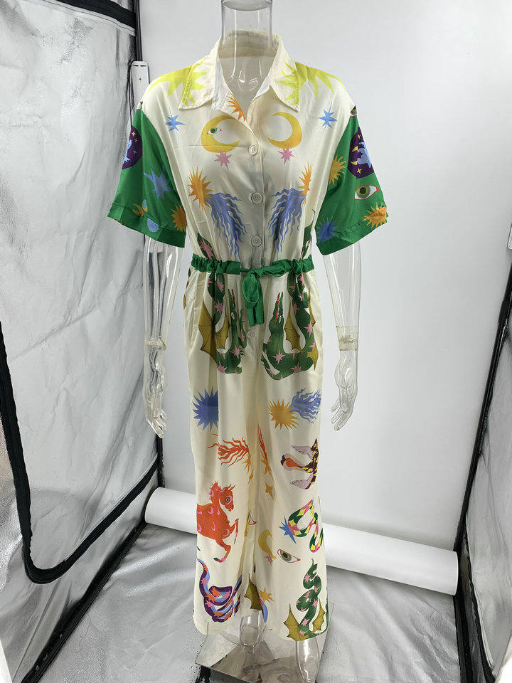 Women's Street Casual Printing Full Length Printing Jumpsuits display picture 5