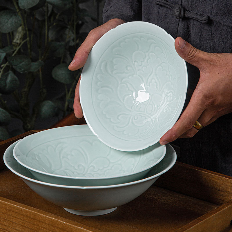 Jingdezhen imitation Song Celadon River Fresh Bowl Household Noodle…