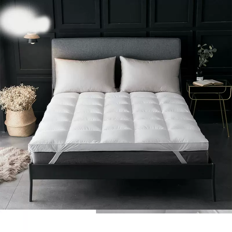 鸿润HONREN家用酒店民宿宾馆用上层70%白鸭绒全棉面料羽绒床垫