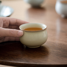 云隐造物汝窑品茗杯仿宋罗汉杯功夫茶具茶杯陶瓷小茶杯单杯茶盏