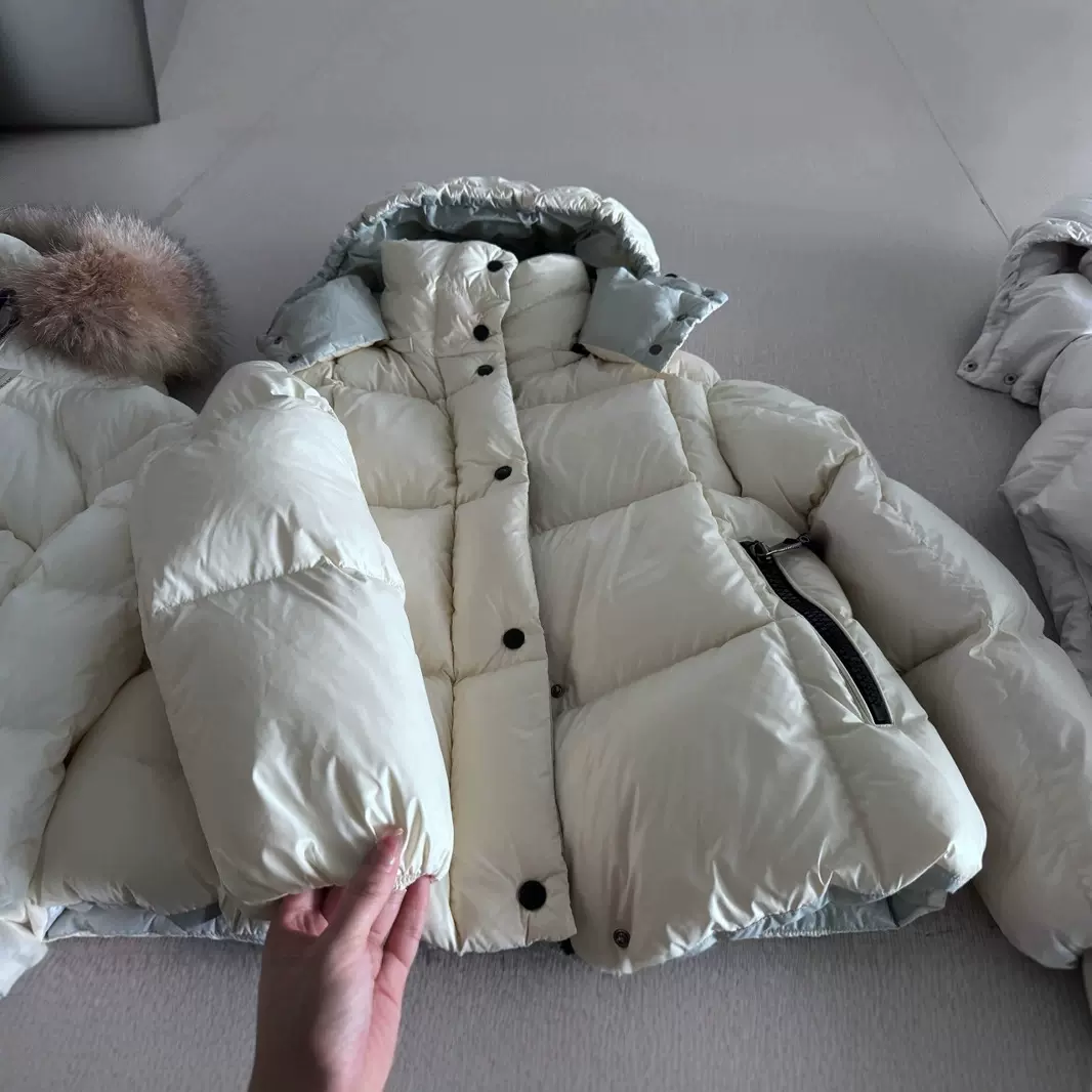 2025M家经典款par**拼色连帽加厚羽绒服面包服热同款秋冬季外套
