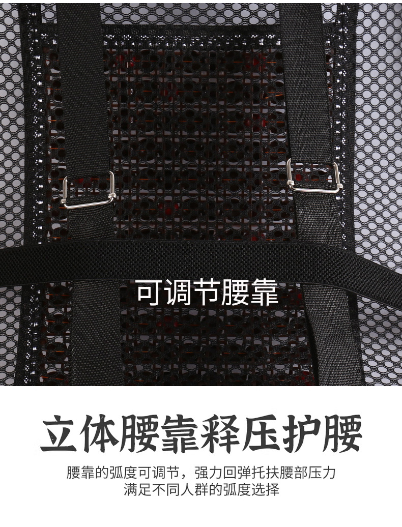 Summer Breathable Wooden Bead Lumbar Support Cushion for Car Drivers, Universal Backrest Pad for Trucks and Offices
