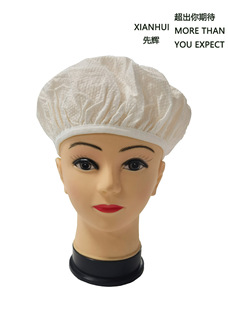 Pearl pattern hair mask cap factory direct supply non-woven essential oil cap breathable hair care cap dustproof repair hat