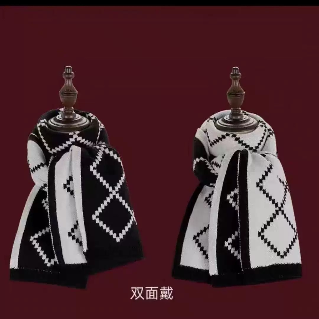 큰 격자 무늬 검정색